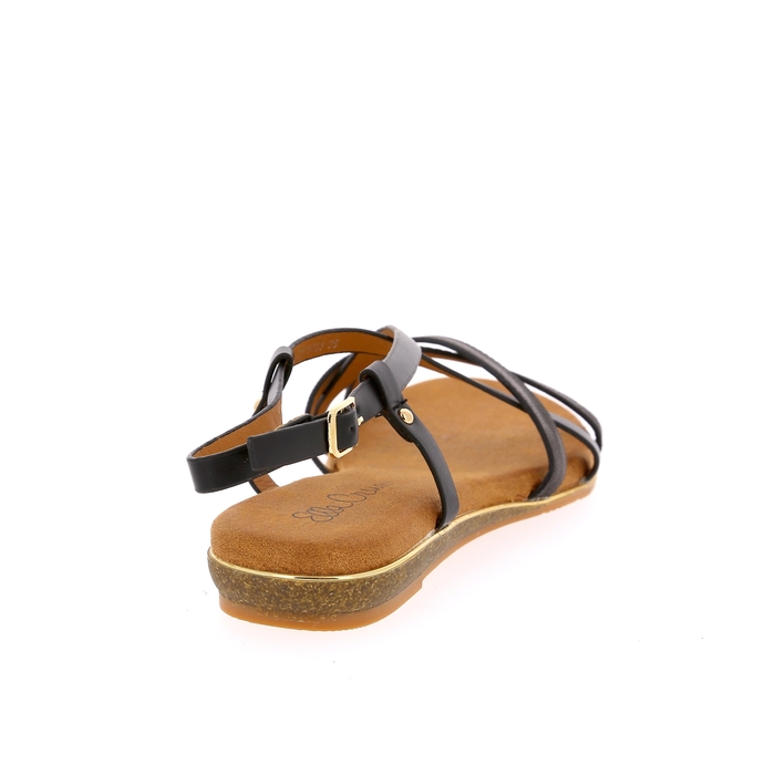 Ella Cruz sandalen zwart zwart