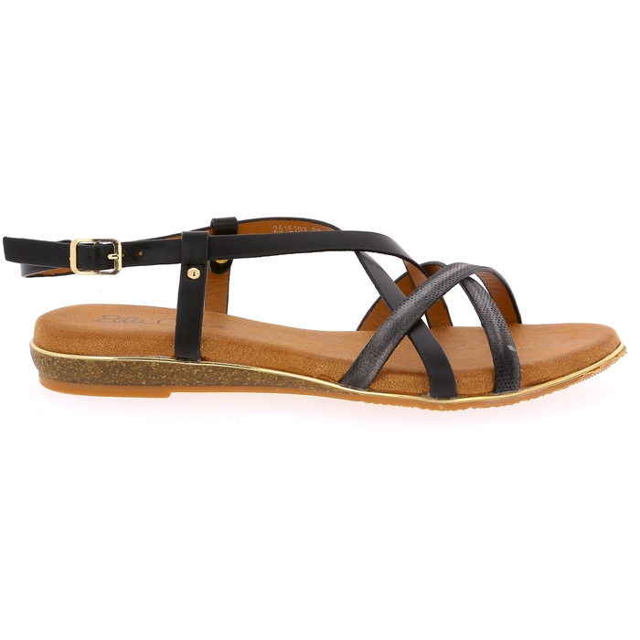 Ella Cruz sandalen zwart zwart