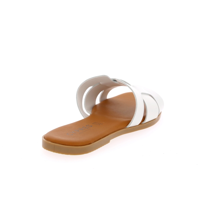 Cypres muiltjes - slippers wit wit