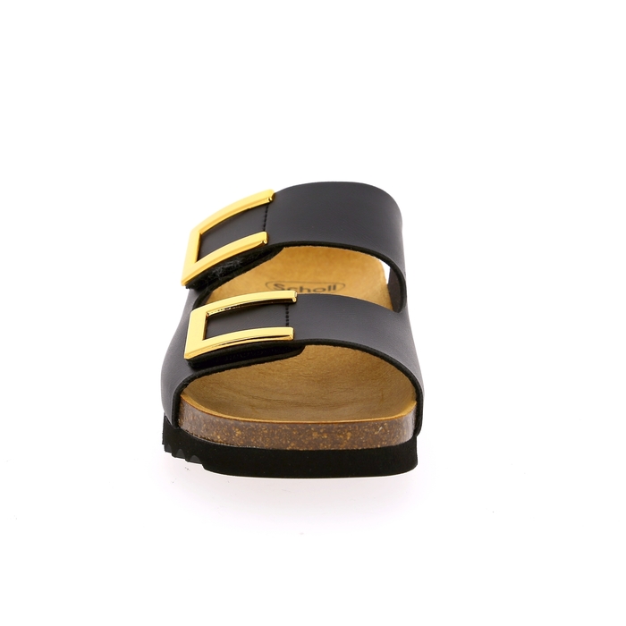 Scholl muiltjes - slippers zwart zwart