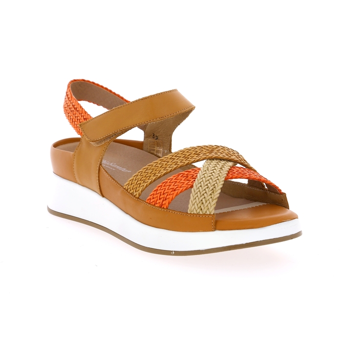 Piesanto sandales cognac cognac