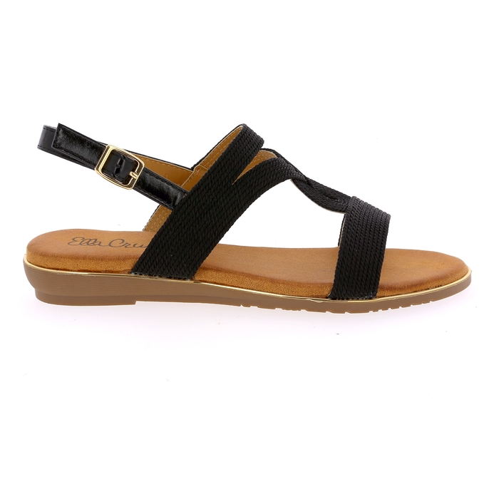 Ella Cruz sandalen zwart zwart
