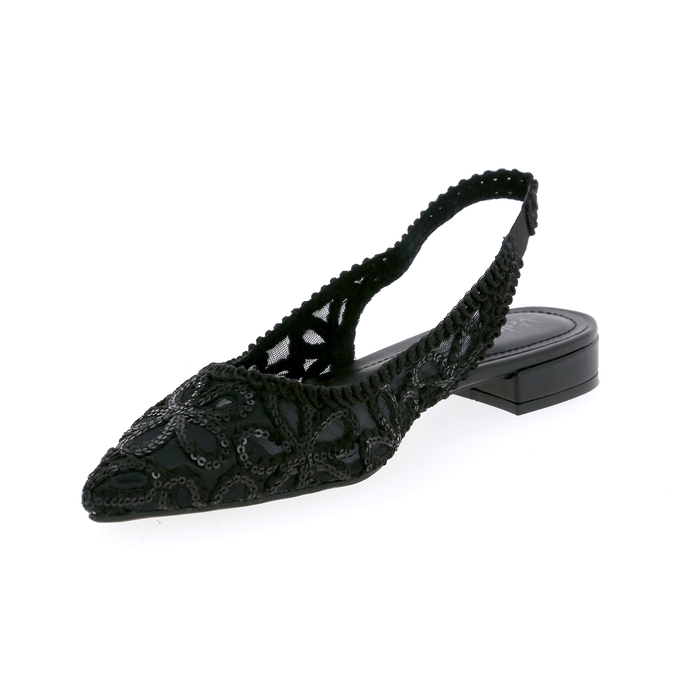 Valentina ballerinas zwart zwart