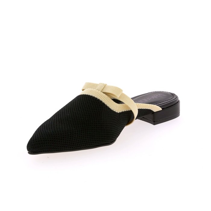 Valentina muiltjes - slippers zwart zwart