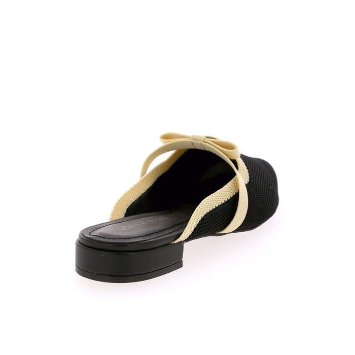 Valentina muiltjes - slippers zwart zwart