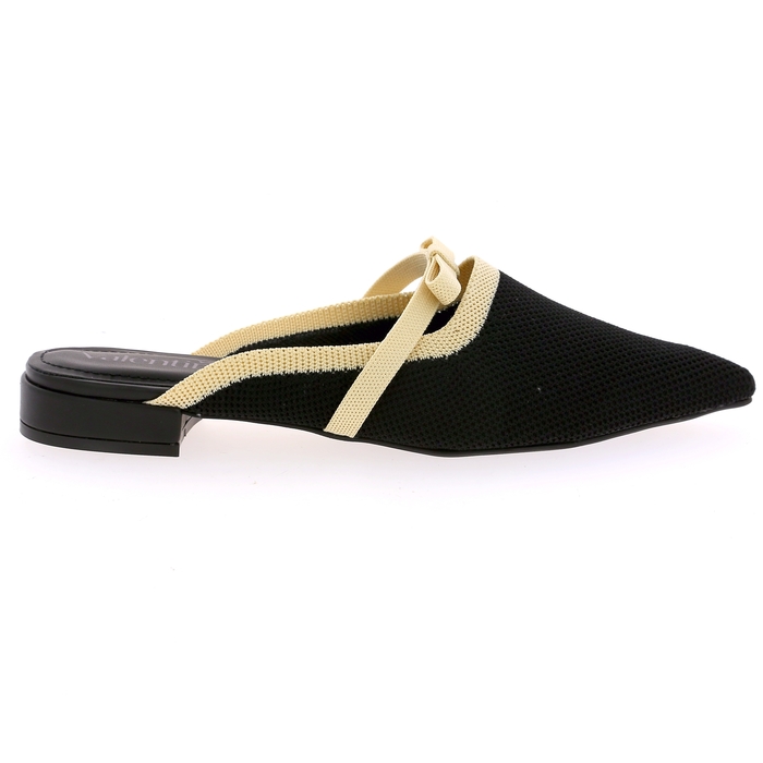 Valentina muiltjes - slippers zwart zwart
