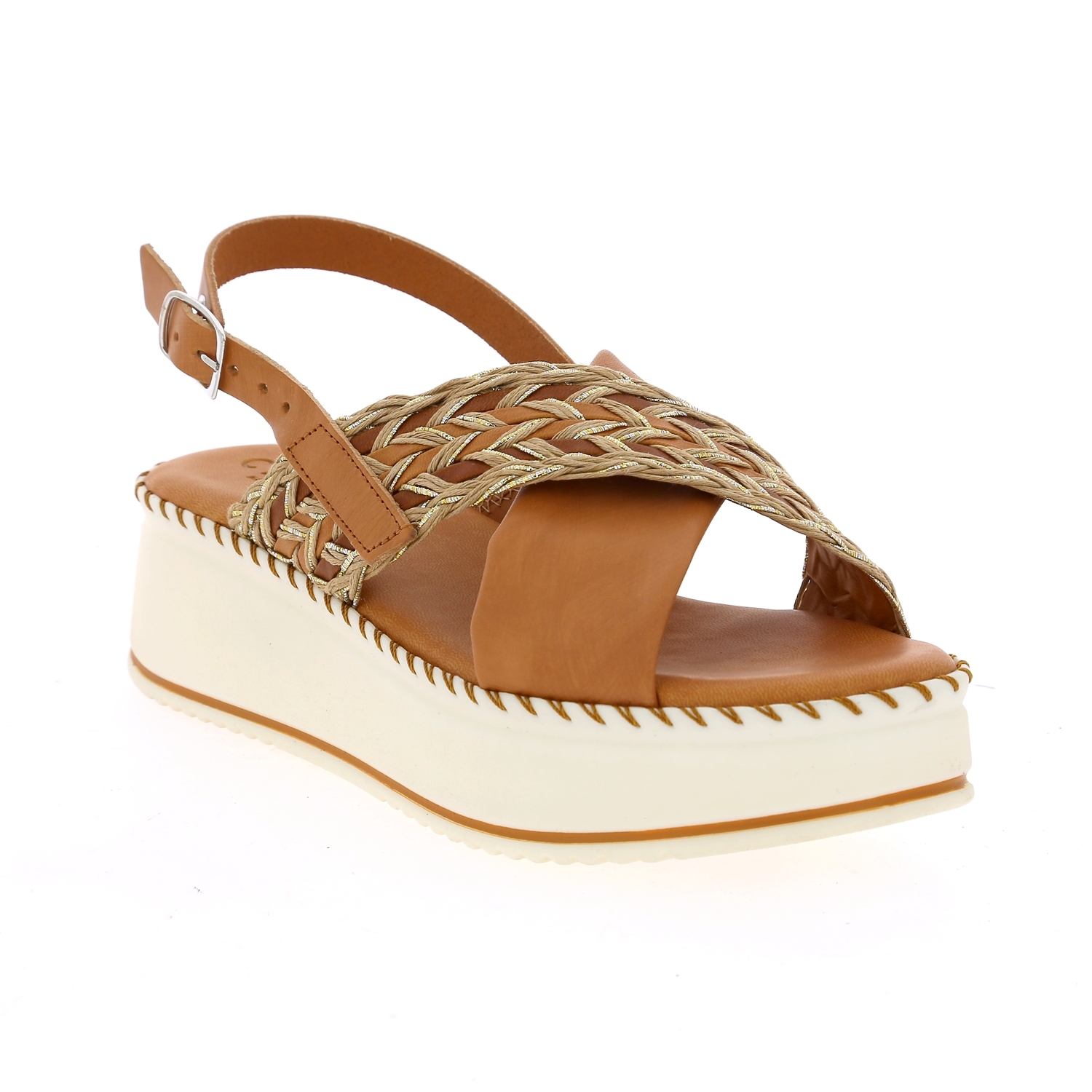 Zoom Cypres sandales cognac