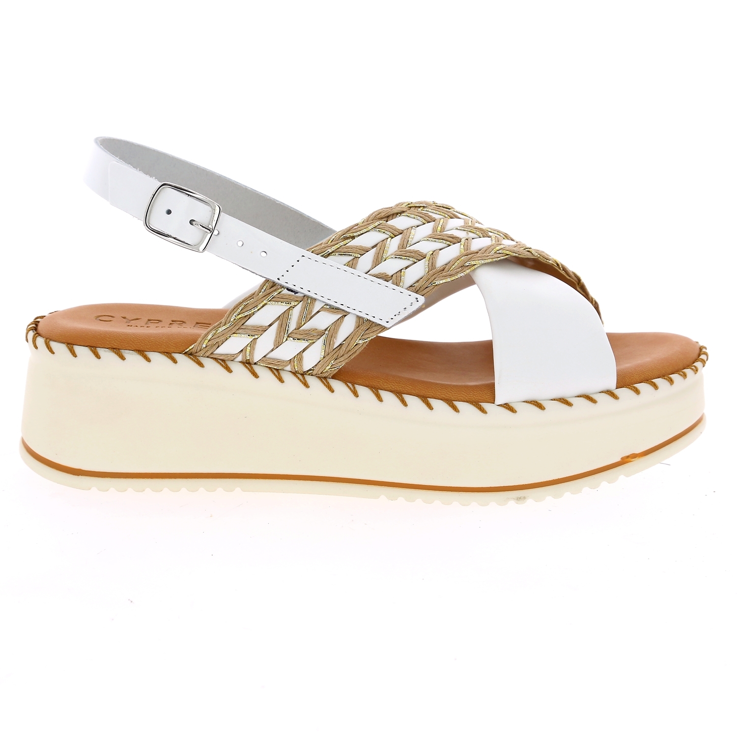 Zoom Cypres sandales blanc