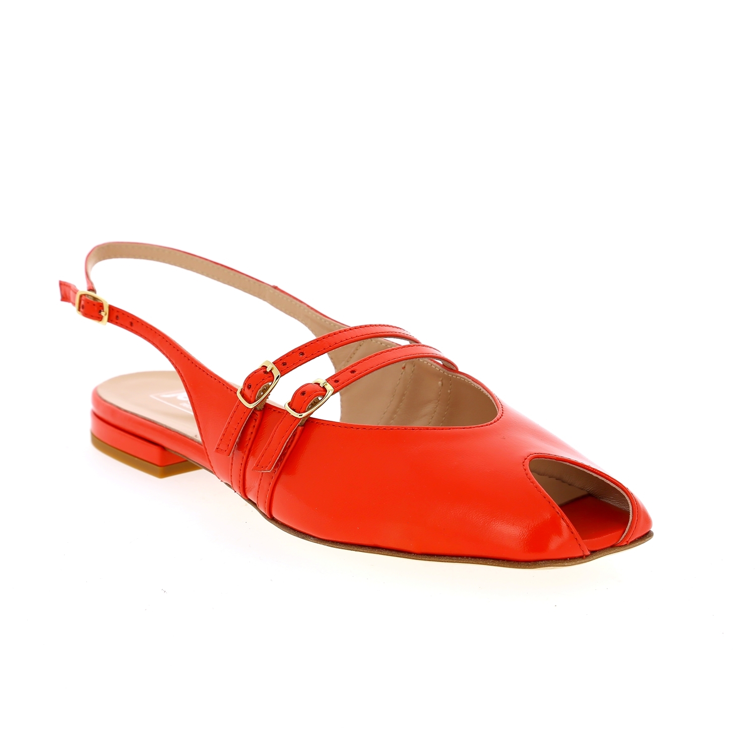 Zoom Delaere ballerinas rood