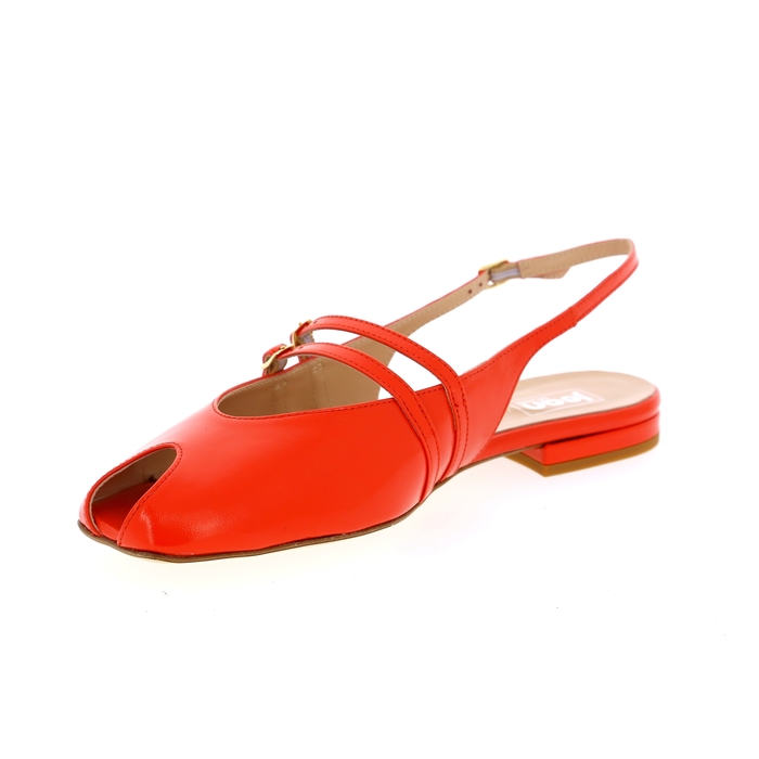 Delaere ballerinas rood rood