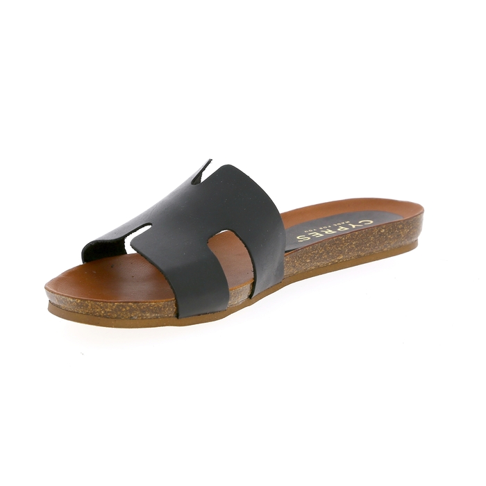 Cypres muiltjes - slippers zwart zwart