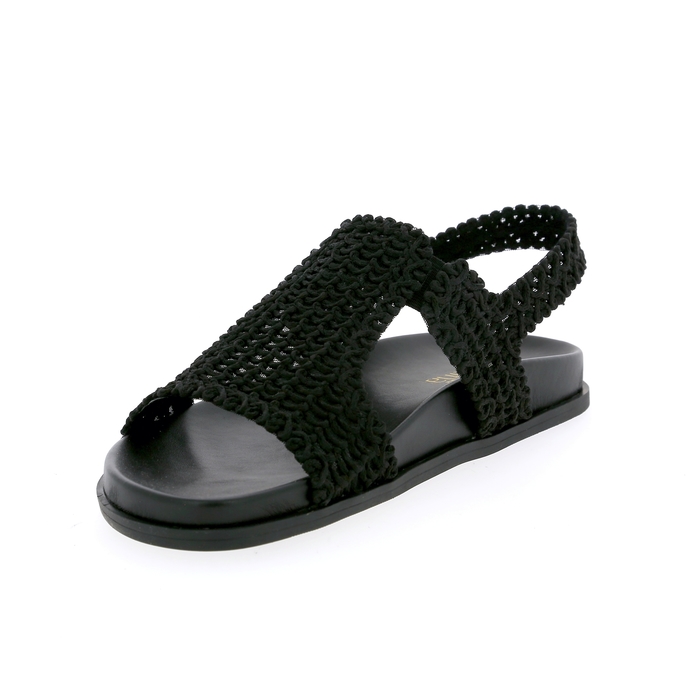 Valentina sandalen zwart zwart