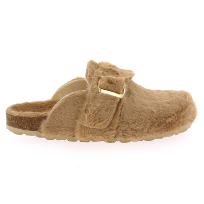 Cypres pantoffels camel