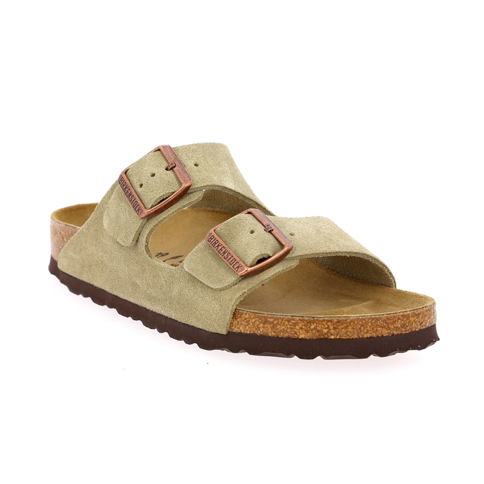 Birkenstock muiltjes - slippers taupe taupe