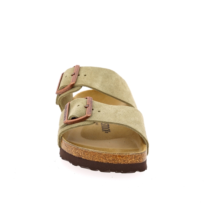 Birkenstock muiltjes - slippers taupe taupe