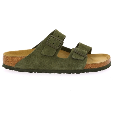 Birkenstock muiltjes kaki