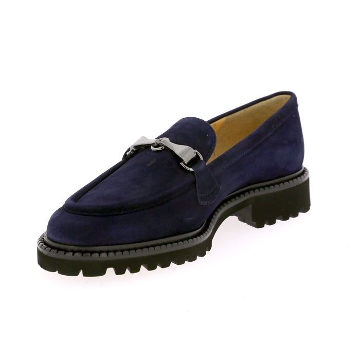 Brunate instappers - instapschoenen blauw blauw