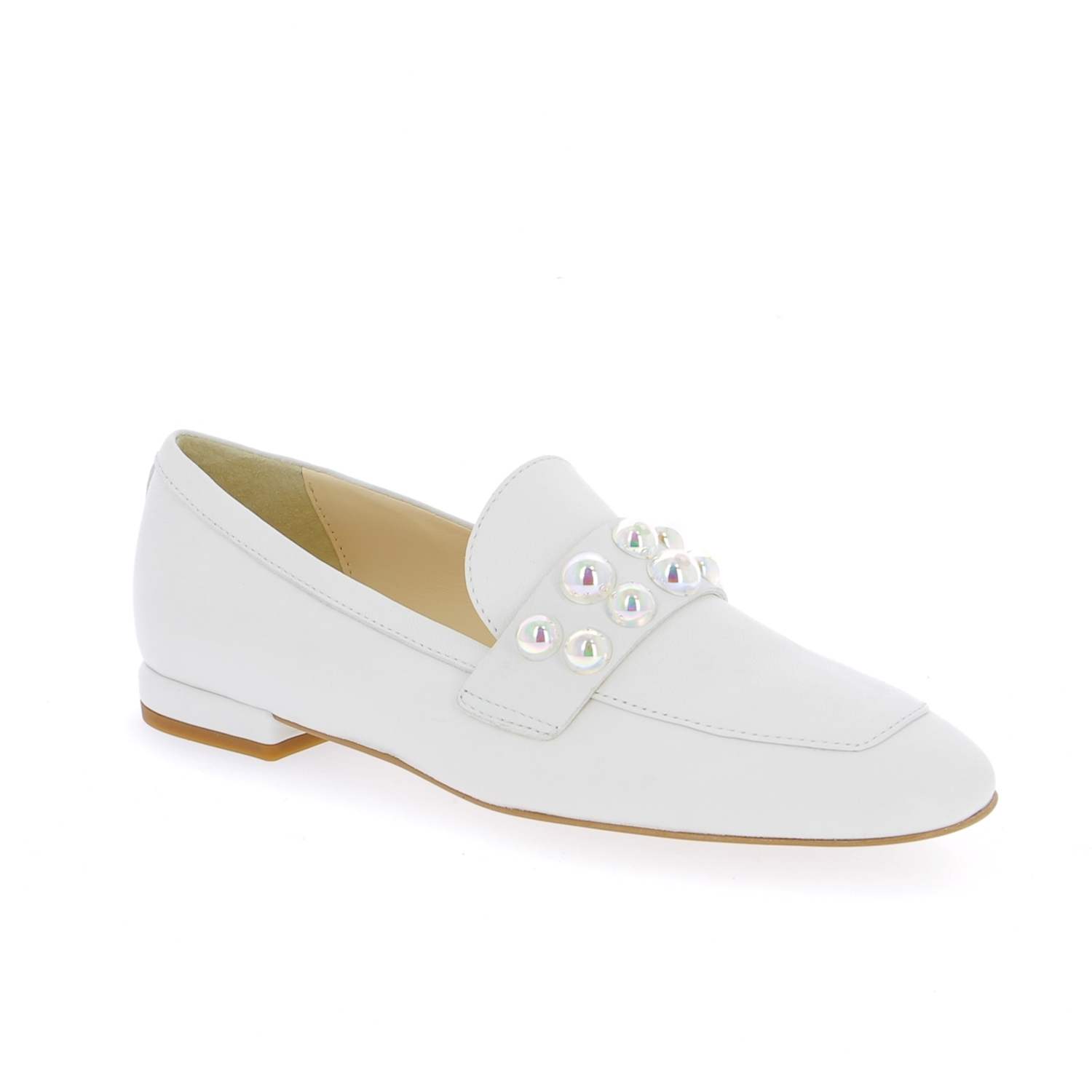 Zoom Louisa moccassins blanc