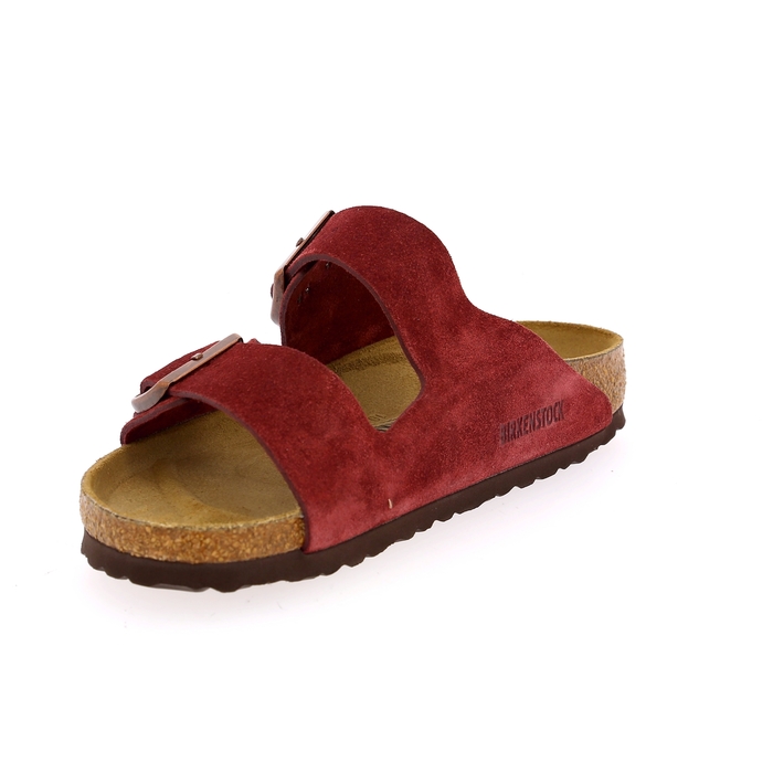 Birkenstock muiltjes - slippers bordeaux bordeaux