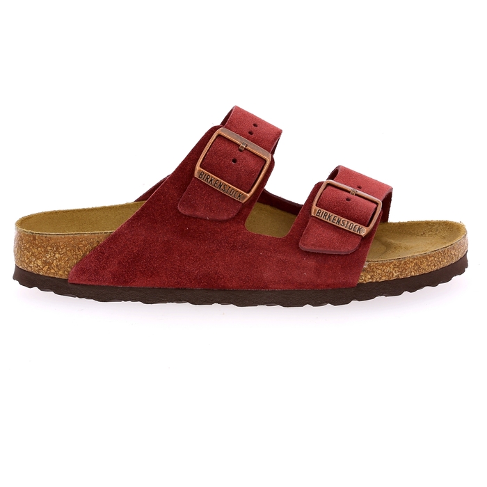 Birkenstock muiltjes - slippers bordeaux bordeaux