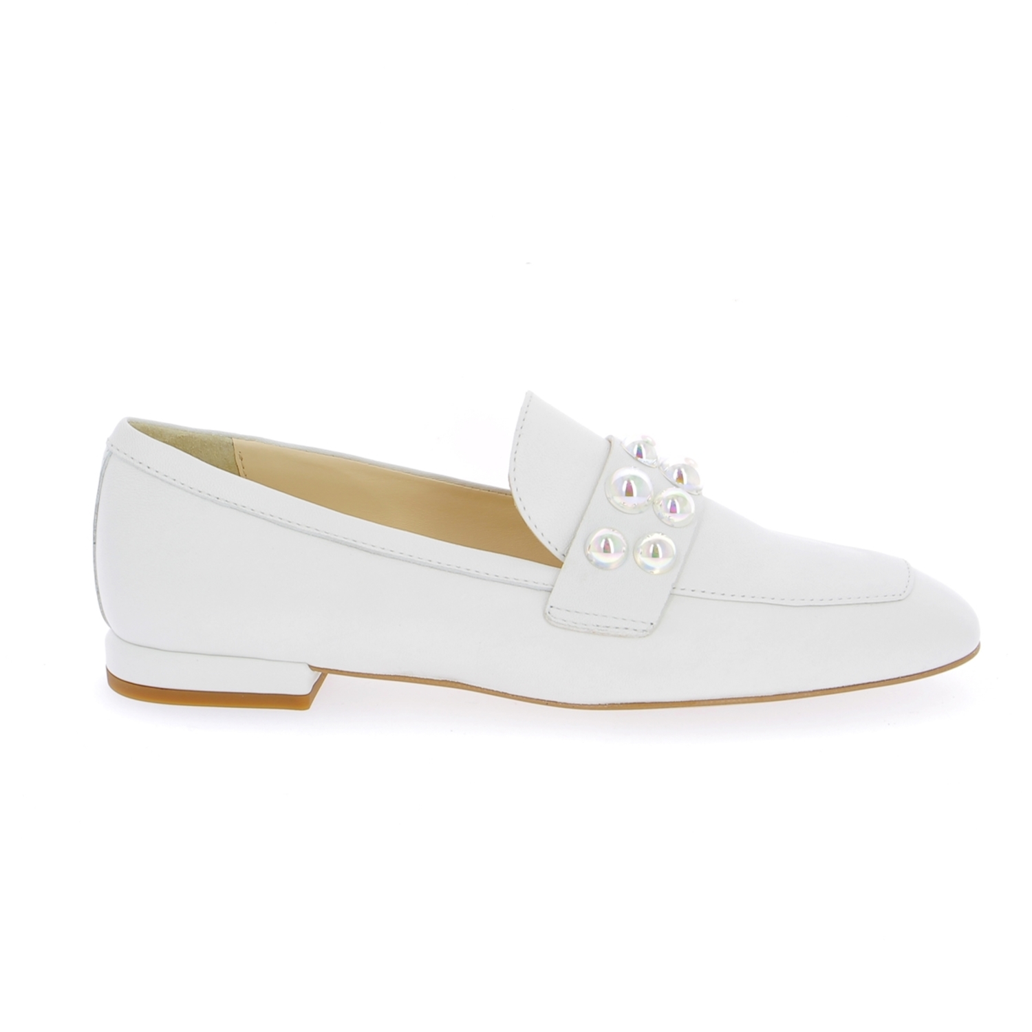 Zoom Louisa moccassins blanc