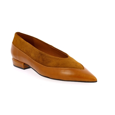 Angel Alarcon ballerinas cognac