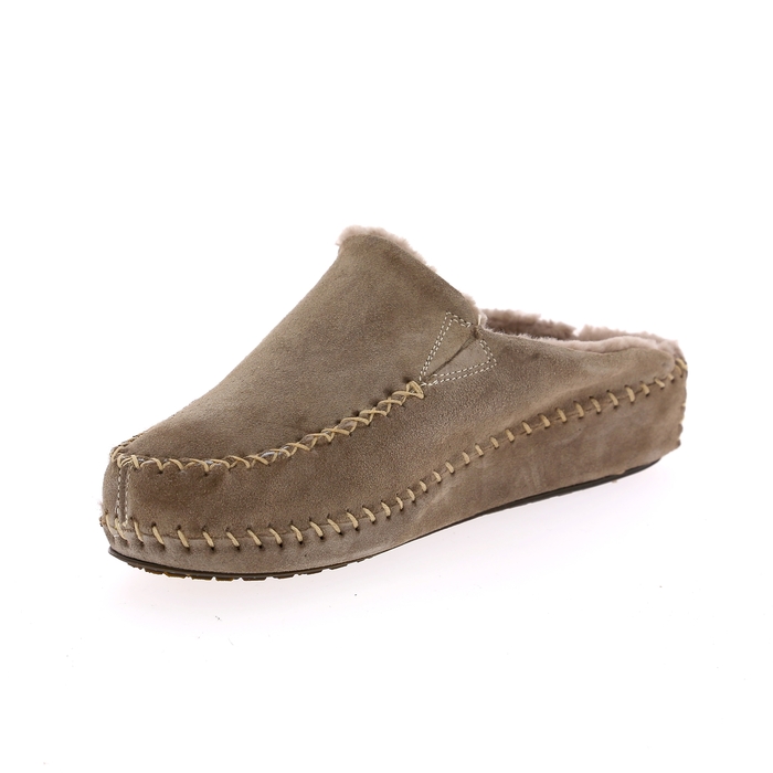 Cypres pantoffels taupe taupe