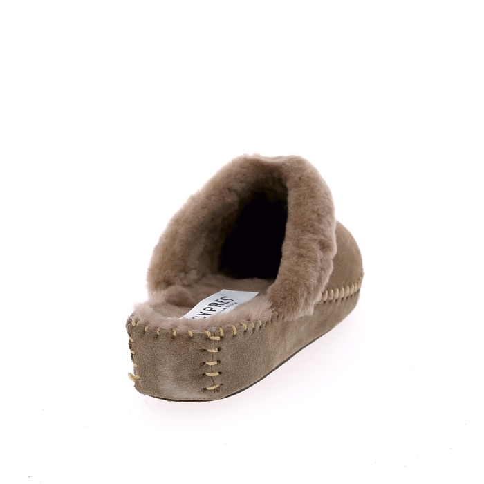 Cypres pantoffels taupe taupe