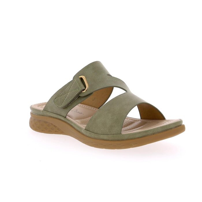 Muiltjes - slippers Ella Cruz kaki