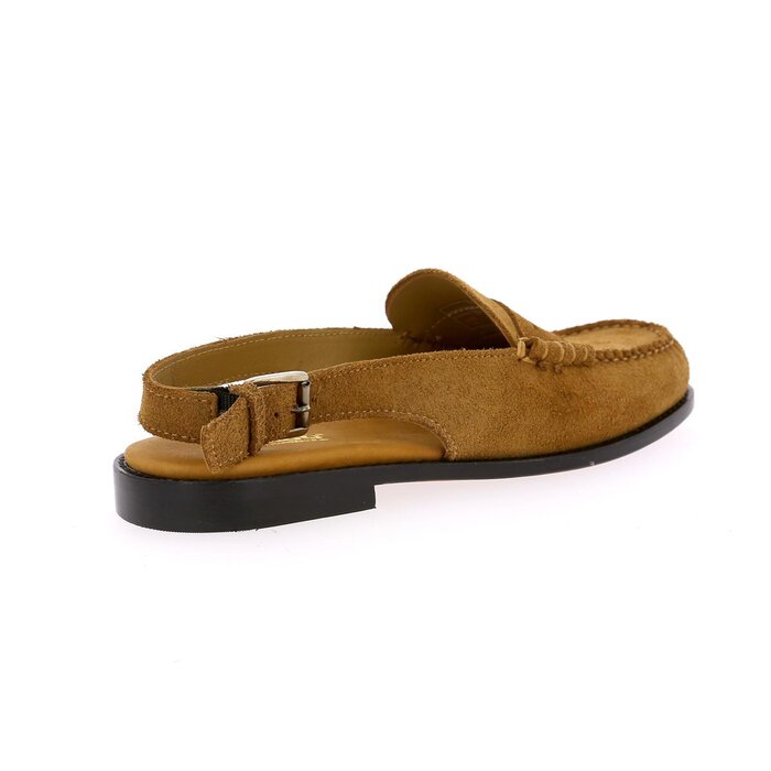 Sebago Instappers - instapschoenen camel