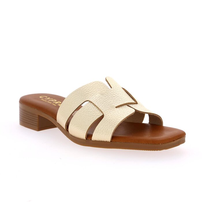 Cypres Muiltjes - slippers platinum