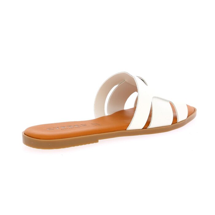 Cypres Muiltjes - slippers wit