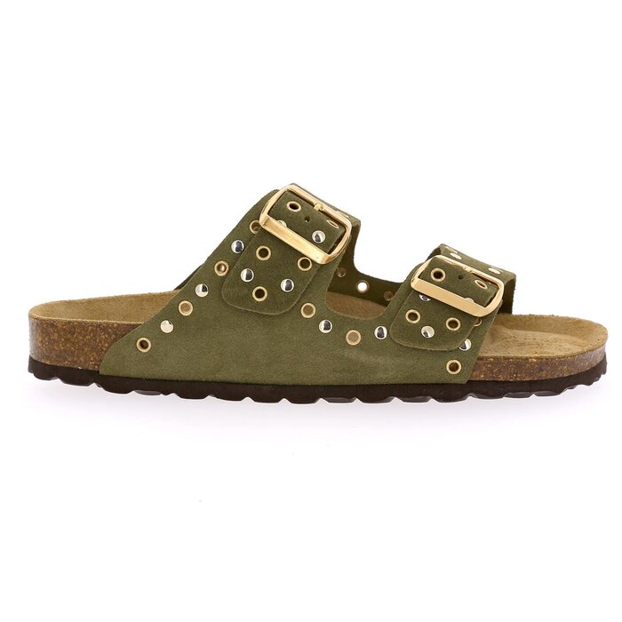 Cypres Muiltjes - slippers kaki