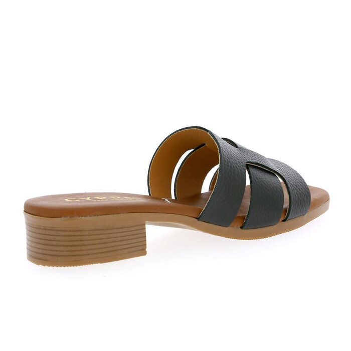 Cypres Muiltjes - slippers zwart