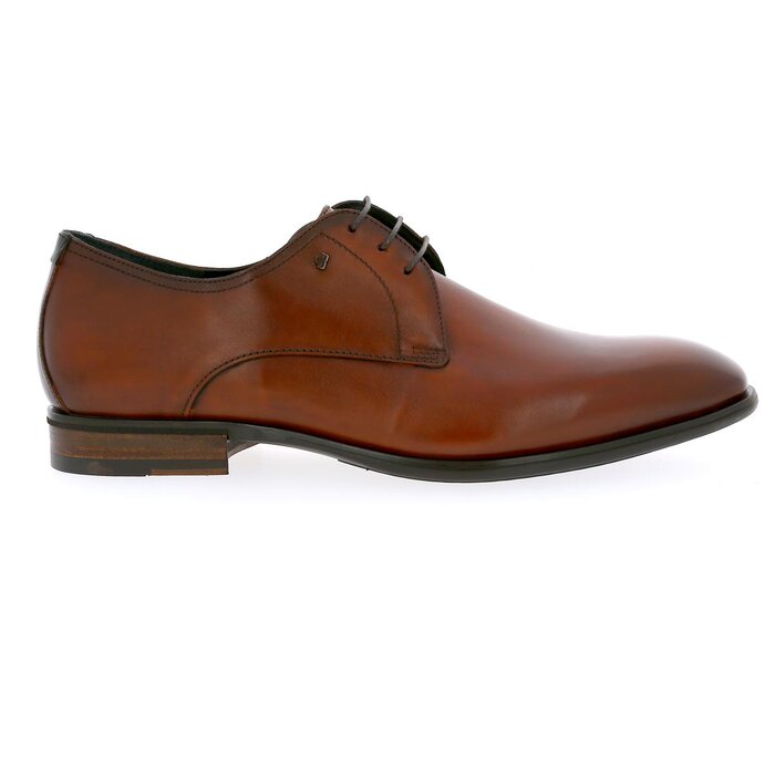 Van Bommel Veterschoenen cognac
