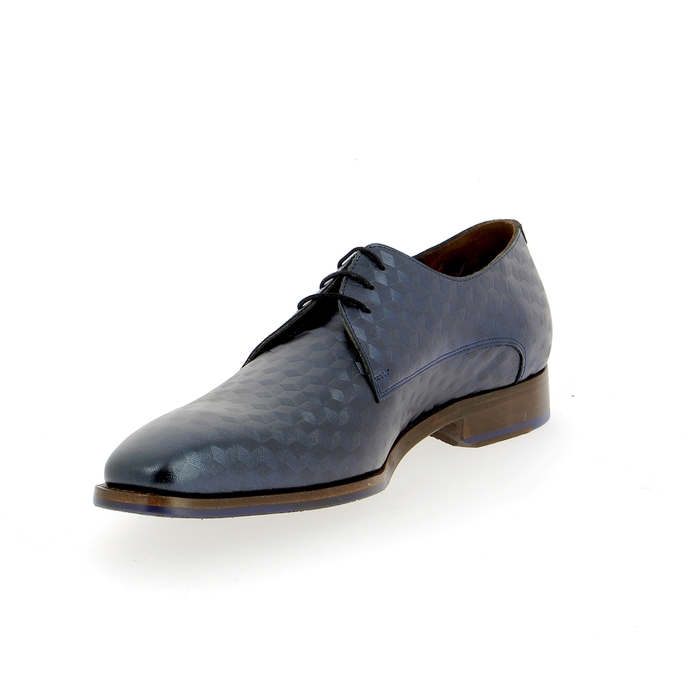 Floris Van Bommel veterschoenen blauw blauw