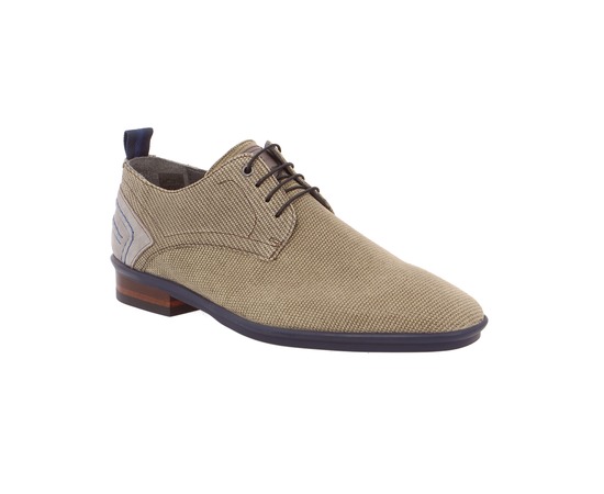 Floris Van Bommel Veterschoenen taupe