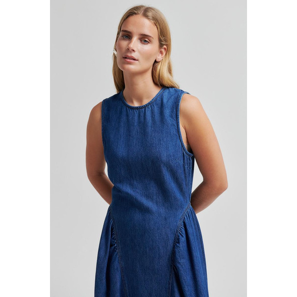 Second Female Lukana Denim Dress jupe jeans