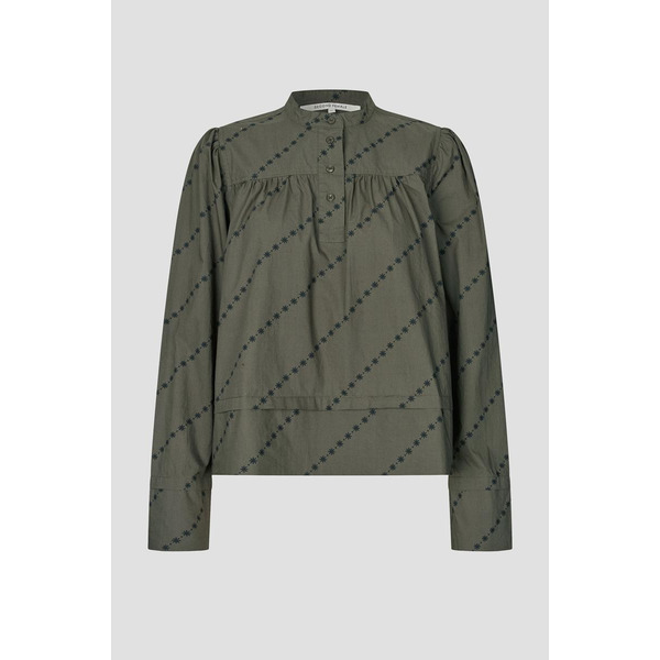 Second Female Jasmina LS Blouse blouse kaki
