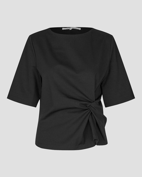 Second Female Arkai Drape Tee t-shirt noir