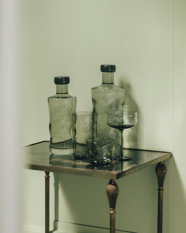 Paveau Swirl Tumbler Glasses décoration vert