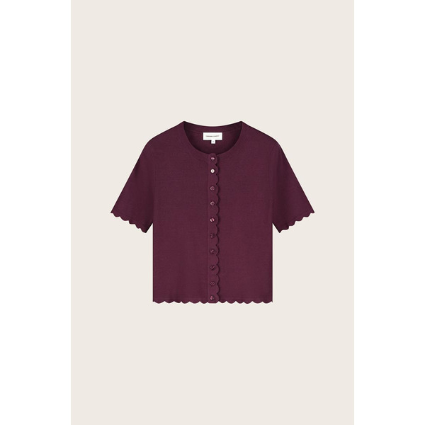 Fabienne Chapot Scarlett Short Sleeve Cardigan cardigan bordeaux