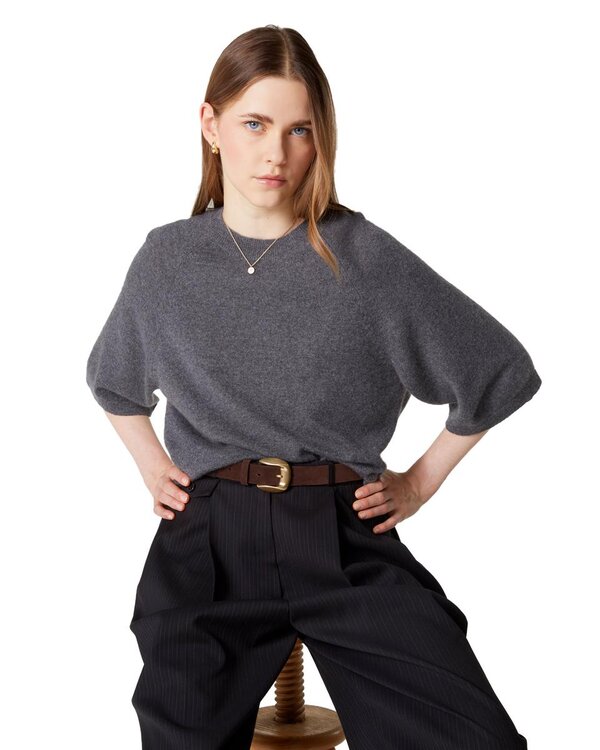 Absolut Cashmere Leana pull grijs