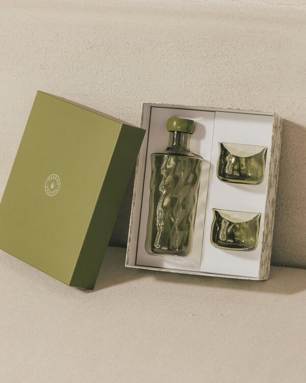 Paveau Swirl Gift Set decoratie kaki