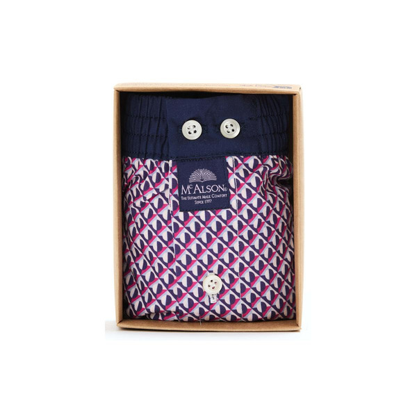 Mcalson Geometrische Print ondergoed bordeaux