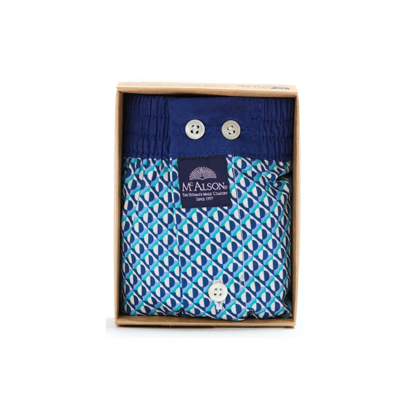 Mcalson Geometrische Print ondergoed hemelsblauw
