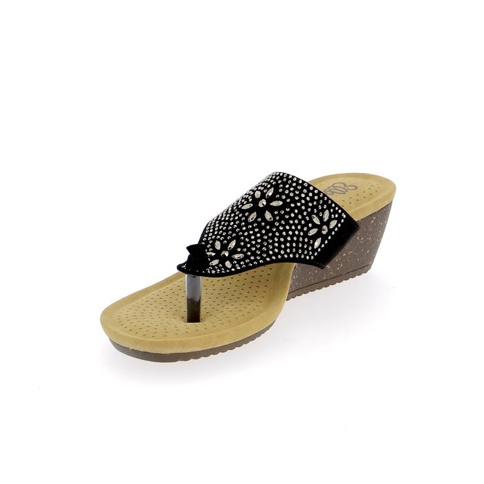 Cypres muiltjes - slippers zwart zwart
