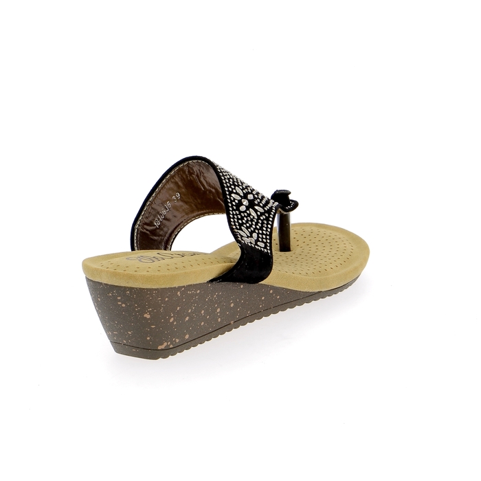 Cypres muiltjes - slippers zwart zwart