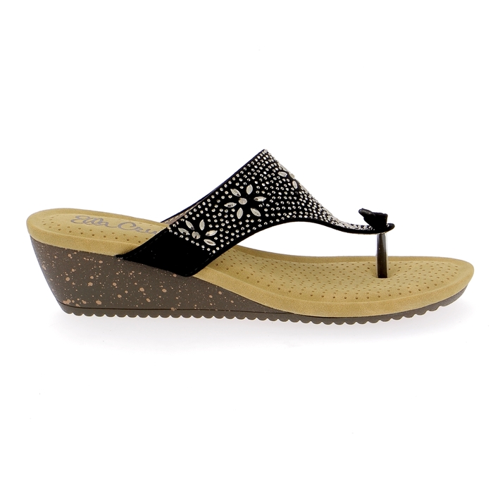 Cypres muiltjes - slippers zwart zwart