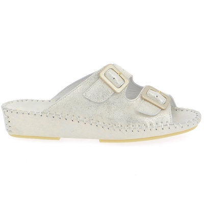 Cypres muiltjes - slippers platinum